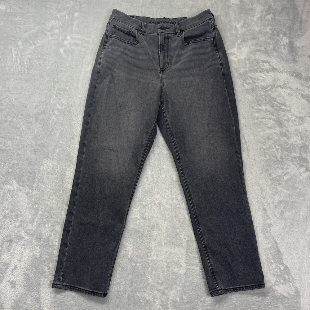 American Eagle‎ Jeans Womens 10S (30x27) Gray Denim Faded Mid-Rise Skinny Leg